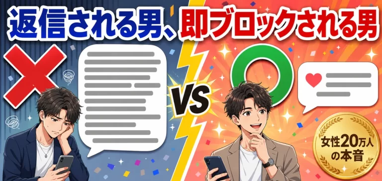 【女性禁止】月20万人が読む女性メディアを運営して解った「返信される男・即ブロックされる男」