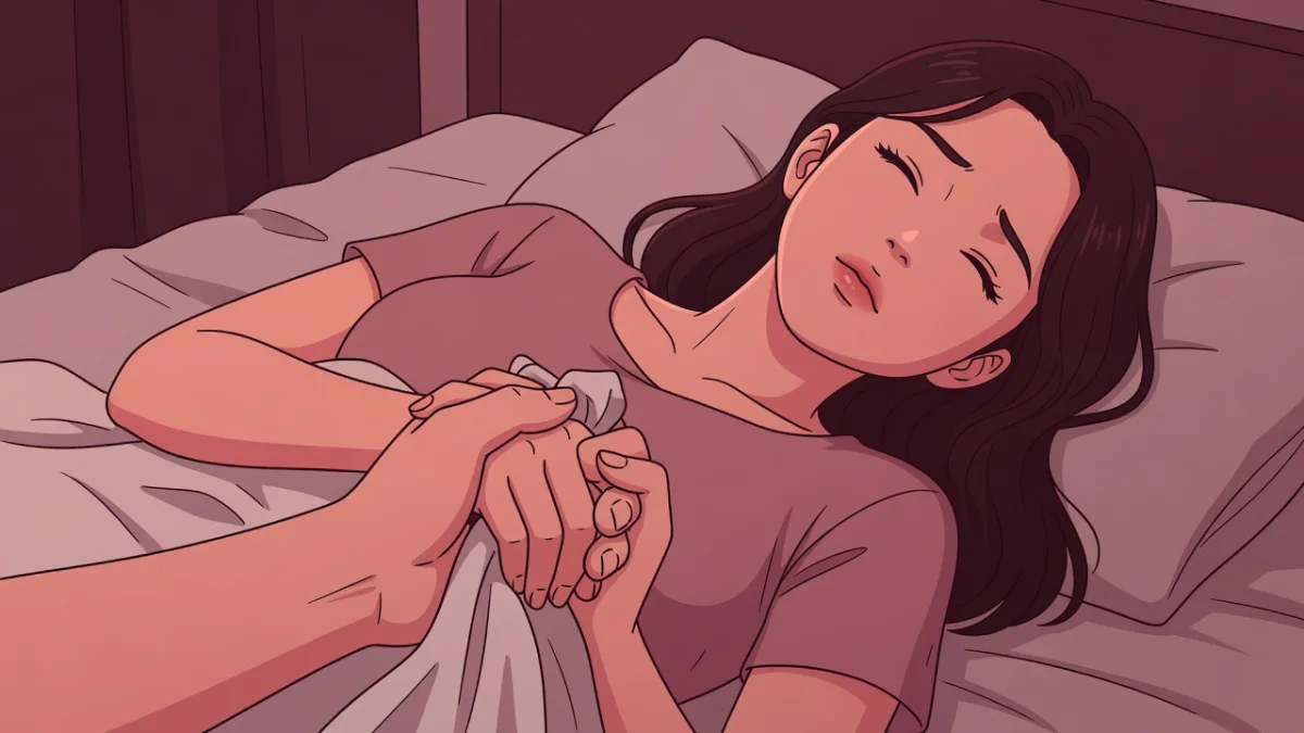 薄暗い寝室のベッドで、シーツを強く握りしめる女性の手に、彼の腕がそっと重なる。潮吹きとは？場所ややり方と体験談
