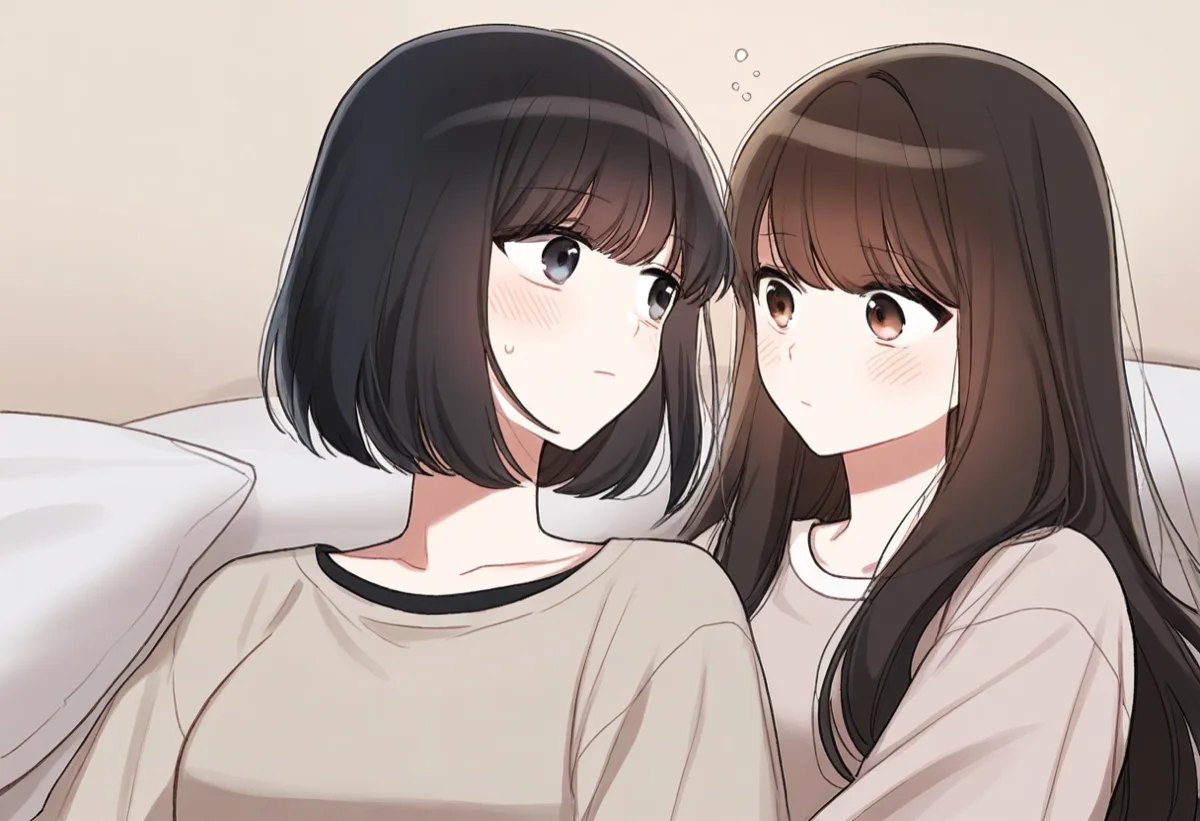親友と初めての貝合わせの快感